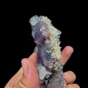 Natural Purple Cubic Fluorite and Quartz Mineral Specimen,High Quality Specimen,YAO GANG XIAN,HUNAN,CHINA(130*100*35mm) - image 3