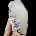 Natural Purple Cubic Fluorite and Quartz Mineral Specimen,High Quality Specimen,YAO GANG XIAN,HUNAN,CHINA(65*45*90mm) - image 2