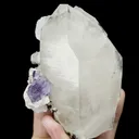 Natural Purple Cubic Fluorite and Quartz Mineral Specimen,High Quality Specimen,YAO GANG XIAN,HUNAN,CHINA(65*45*90mm) - image 4