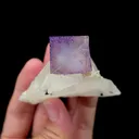 Natural Purple Cubic Fluorite and Quartz Mineral Specimen,High Quality Specimen,YAO GANG XIAN,HUNAN,CHINA(65*60*40mm) - image 4