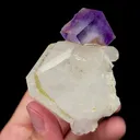 Natural Purple Cubic Fluorite and Quartz Mineral Specimen,High Quality Specimen,YAO GANG XIAN,HUNAN,CHINA(65*60*40mm) - image 2