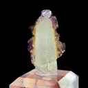 Natural Purple Cubic Fluorite and Quartz, Mineral Specimen:Yaogangxian,Hunan (20*20*30MM) - image 2
