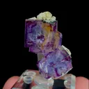Natural Purple Cubic Fluorite and Quartz, Mineral Specimen:Yaogangxian,Hunan (20*25*20MM) - image 5