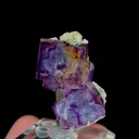 Natural Purple Cubic Fluorite and Quartz, Mineral Specimen:Yaogangxian,Hunan (20*25*20MM) - image 3