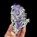 Natural Purple Cubic Fluorite and Quartz , Mineral Specimen:Yaogangxian,Hunan (45*80*30MM) - image 7