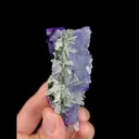 Natural Purple Cubic Fluorite and Quartz , Mineral Specimen:Yaogangxian,Hunan (45*80*30MM) - image 5