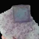 Natural Purple Cubic Fluorite and Quartz, Mineral Specimen:Yaogangxian,Hunan (60*50*35MM) - image 3