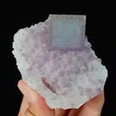 Natural Purple Cubic Fluorite and Quartz, Mineral Specimen:Yaogangxian,Hunan (60*50*35MM) - image 4