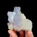 Natural Purple Cubic Fluorite and Quartz, Mineral Specimen:Yaogangxian,Hunan (70*55*25MM) - image 2