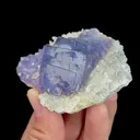 Natural Purple Cubic Fluorite and Quartz , Mineral Specimen:Yaogangxian,Hunan (75*60*30MM) - image 2