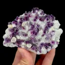 Natural Purple Cubic Fluorite and Quartz, Mineral Specimen:Yaogangxian,Hunan (90*75*25MM) - image 4