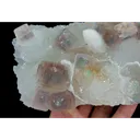 Natural Purple Cubic Fluorite and Quartz, Mineral Specimen:Zhejiang,China (140*90*40MM) - image 3