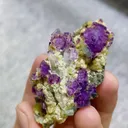 Natural Purple Cubic Fluorite and Quartz Symbiosis comes from Chenzhou,Hunan 60*35*30MM - image 2