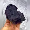 Natural Purple Cubic Fluorite and Quartz Symbiosis comes from Inner Mongolia,China 70*90*45MM - image 4