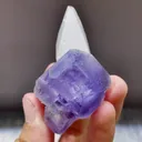 Natural Purple Cubic Fluorite and Quartz Symbiosis comes from Shizhuyuan,Chenzhou 50*65*50MM - image 2