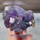 Natural Purple Cubic Fluorite and Quartz Symbiosis comes from Yaogangxian,Hunan 130*100*35MM - image 3