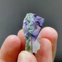 Natural Purple Cubic Fluorite and Quartz Symbiosis comes from Yaogangxian,Hunan 20*10*25MM - image 2