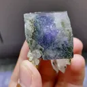 Natural Purple Cubic Fluorite and Quartz Symbiosis comes from Yaogangxian,Hunan 30*25*40MM - image 7
