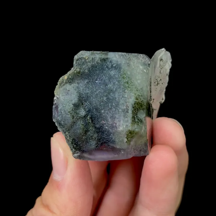Natural Purple Cubic Fluorite and Quartz Symbiosis comes from Yaogangxian,Hunan 30*25*40MM - image 2