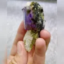 Natural Purple Cubic Fluorite and Quartz Symbiosis comes from Yaogangxian,Hunan 30*60*30MM - image 3