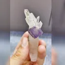 Natural Purple Cubic Fluorite and Quartz Symbiosis comes from Yaogangxian,Hunan 30*80*20MM - image 4