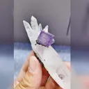 Natural Purple Cubic Fluorite and Quartz Symbiosis comes from Yaogangxian,Hunan 30*80*20MM - image 3