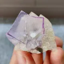 Natural Purple Cubic Fluorite and Quartz Symbiosis comes from Yaogangxian,Hunan 40*35*25MM - image 1