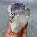 Natural Purple Cubic Fluorite and Quartz Symbiosis comes from Yaogangxian,Hunan 60*70*50MM - image 1