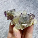 Natural Purple Cubic Fluorite and Quartz Symbiosis comes from Yaogangxian,Hunan 65*35*35MM - image 7