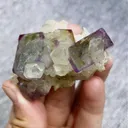 Natural Purple Cubic Fluorite and Quartz Symbiosis comes from Yaogangxian,Hunan 65*35*35MM - image 5