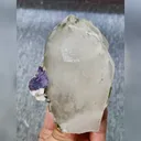 Natural Purple Cubic Fluorite and Quartz Symbiosis comes from Yaogangxian,Hunan 65*45*90MM - image 1