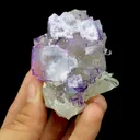 Natural Purple Cubic Fluorite and Quartz Symbiosis comes from Yaogangxian,Hunan 70*65*45MM - image 3