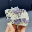 Natural Purple Cubic Fluorite and Quartz Symbiosis comes from Yaogangxian,Hunan 85*45*90MM - image 2