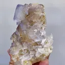 Natural Purple Cubic Fluorite and Quartz Symbiosis comes from Yaogangxian,Hunan  95*100*45MM - image 3