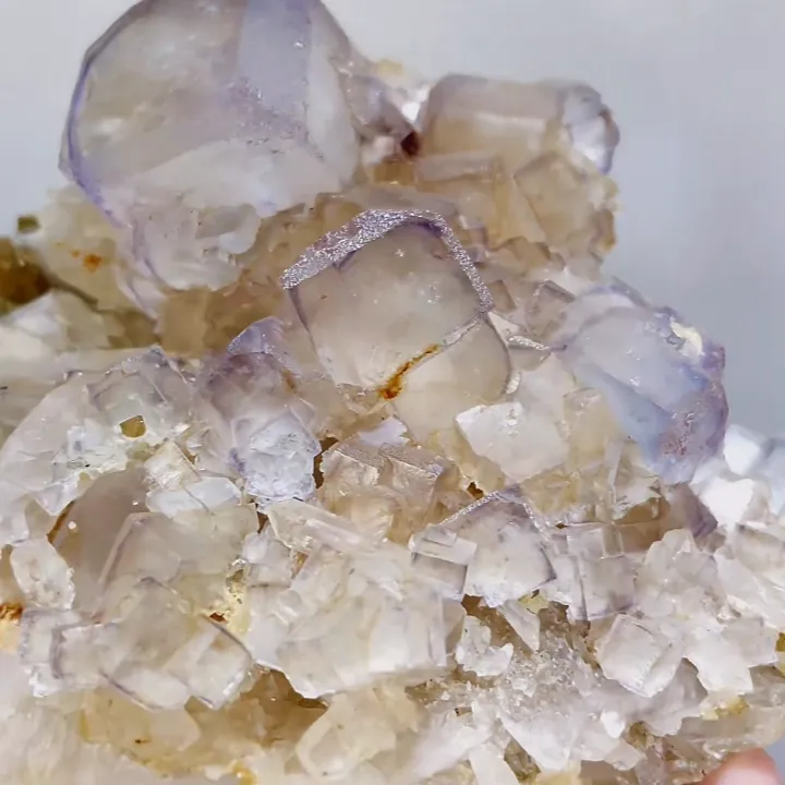 Natural Purple Cubic Fluorite and Quartz Symbiosis comes from Yaogangxian,Hunan  95*100*45MM - image 4