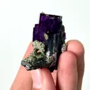Natural Purple Cubic Fluorite and Wolframite,Mineral Specimen: Yaogangxian,Hunan (45*40*20MM) - image 3