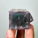 Natural Purple Cubic Fluorite & Calcite,Mineral Specimen : Yaogangxian,Hunan(45*35*35mm) - image 1