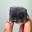 Natural Purple Cubic Fluorite & Calcite,Mineral Specimen : Yaogangxian,Hunan(45*35*35mm) - image 4