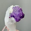 Natural Purple Cubic Fluorite coexists with Quartz comes from Yaogangxian,Hunan 30*30*45MM - image 2