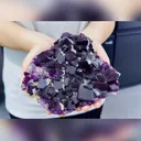 Natural Purple Cubic Fluorite comes from Anhui,China 180*150*40MM - image 2