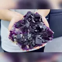 Natural Purple Cubic Fluorite comes from Anhui,China 180*150*40MM - image 1