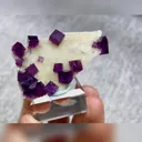 Natural Purple Cubic Fluorite comes from Anhui,China 50*35*10MM - image 2