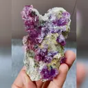 Natural Purple Cubic Fluorite comes from Anhui,China 50*80*35MM - image 5