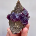 Natural Purple Cubic Fluorite comes from Anhui,China 60*70*35MM - image 3