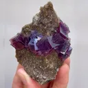 Natural Purple Cubic Fluorite comes from Anhui,China 60*70*35MM - image 4
