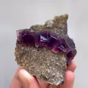 Natural Purple Cubic Fluorite comes from Anhui,China 60*70*35MM - image 2