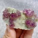 Natural Purple Cubic Fluorite comes from Anhui,China 65*35*15MM - image 1