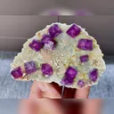 Natural Purple Cubic Fluorite comes from Anhui,China 95*65*20MM - image 3