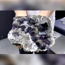 Natural Purple Cubic Fluorite comes from Fujian，China 180*15*80MM - image 1