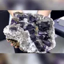 Natural Purple Cubic Fluorite comes from Fujian，China 180*15*80MM - image 2